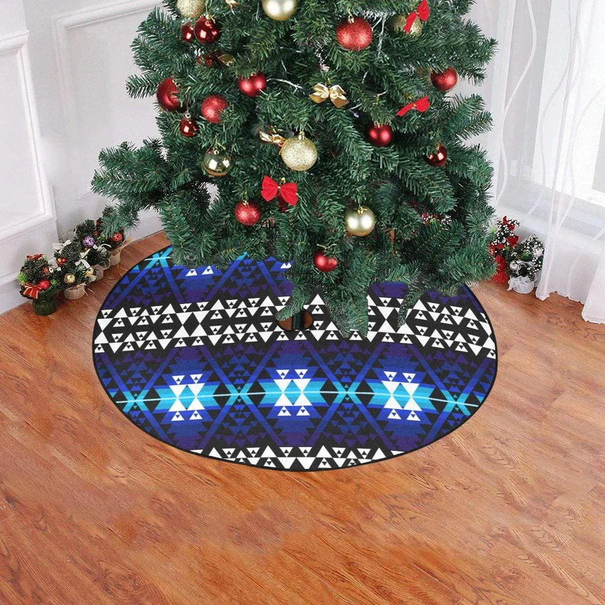 WRiting on Stone Night Watch Christmas Tree Skirt 47" x 47"