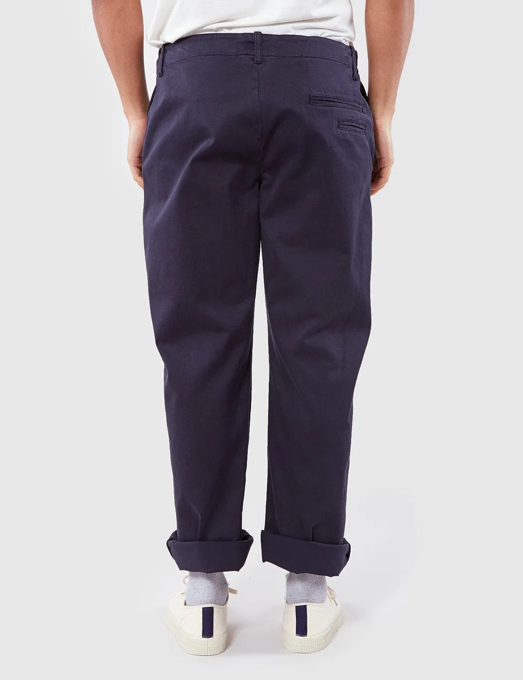 YMC Thin White Duke Trousers - Navy