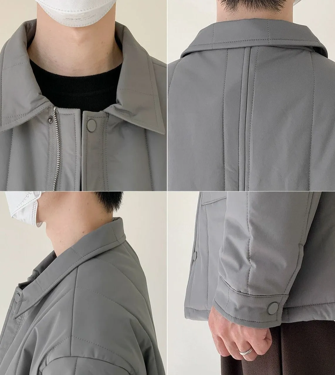 Zhou Lined Detail Puffer Jacket